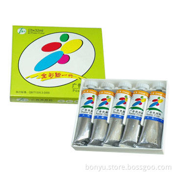 Poster Color, 32ml, Aluminum Tube, Meets USA ASTM D-4236 and EU EN71-3 Standards